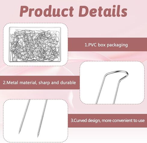 cobee 200Pcs U Pins for Crafts, Pins Sewing, Fork Pin for Quilting Double Blocking Fabric Pining, Floral Pin Foam for DIY Sewing Jewelry Craft Making Holiday Arrangements in Saudi Arabia