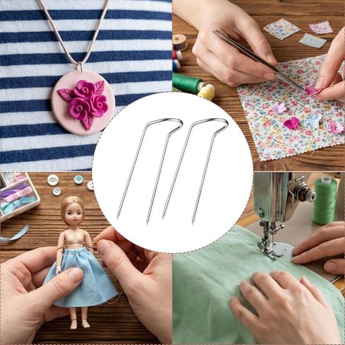 cobee 200Pcs U Pins for Crafts, Pins Sewing, Fork Pin for Quilting Double Blocking Fabric Pining, Floral Pin Foam for DIY Sewing Jewelry Craft Making Holiday Arrangements in Saudi Arabia