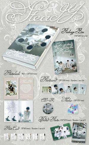 ألبوم NCT WISH Steady الأول المصغر [إصدار FIND PSYCHE] كتاب صور + قرص مضغوط + بطاقة صور + بطاقة بريدية + ملصق + ملصق in Kuwait