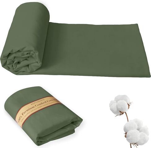 58"Wide 100% Combed Cotton Fabric by The Yard, Army Green Fabric, Soft and Durable, Quilting Material for Sewing and DIY (Army Green, 2 Yard) in Saudi Arabia