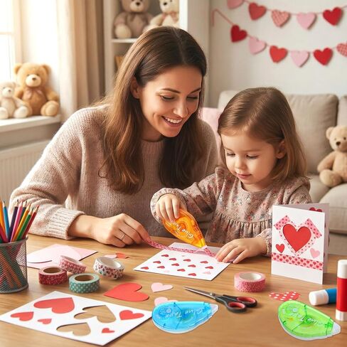 20 Pcs Double Sided Tape Roller, 3 Colors Permanent Adhesive Craft Tape Glue Runner for Scrapbooking, Photo, Gift Wrapping, 0.3IN x 26FT in Kuwait