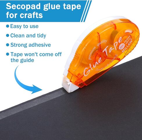 20 Pcs Double Sided Tape Roller, 3 Colors Permanent Adhesive Craft Tape Glue Runner for Scrapbooking, Photo, Gift Wrapping, 0.3IN x 26FT in Kuwait