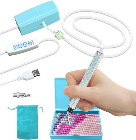 CFSMQW Diamond Painting Accessories Pen, Diamond Art Pen Kits for Adults, Vacuum Diamond Painting Pen Kits - Epainter, Diamond Art Accessories Tools (Blue) in Saudi Arabia