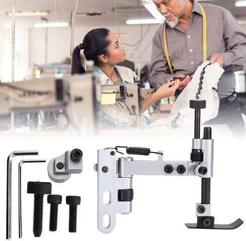 MUNEFE Suspended Edge Guide, Metal Suspended Edge and Roller Guide, Sewing Machine Seam Guide Parts for Sewing Leather or Heavy Fabrics in Saudi Arabia