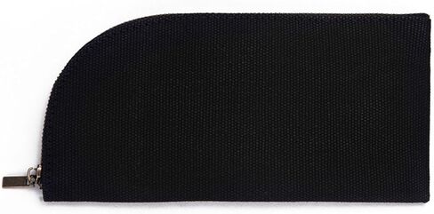 Small Pencil Bag with Zipper - Cotton Canvas Lightweight and Durable Ideal for Organization and Traveling (Black, S) in Saudi Arabia
