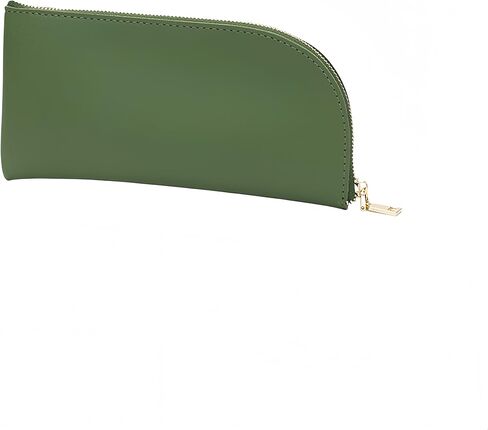 Small Pencil Bag with Zipper - Cotton Canvas Lightweight and Durable Ideal for Organization and Traveling (Black, S) in Saudi Arabia