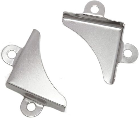 دعامات زاوية لإطار الصورة 30.3 × 5.5 مم، دعامات إطار زاوية، دعامات تثبيت زاوية الصورة، أدوات تركيب مرآة، فضية مع براغي 24 قطعة in Kuwait