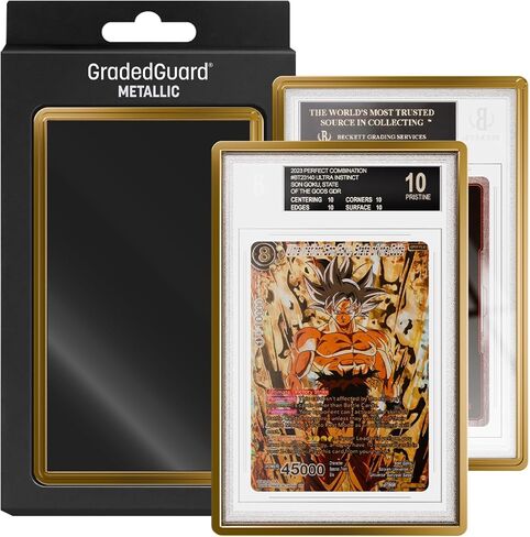 Graded Card Guard Case for Standard BGS Slab Case | Metallic Colors | Matte Finish | Stackable | Made to Fit BGS | Solid TPU and PC Design. (Gold) in Saudi Arabia