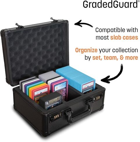Graded Card Guard Case for Standard BGS Slab Case | Metallic Colors | Matte Finish | Stackable | Made to Fit BGS | Solid TPU and PC Design. (Gold) in Saudi Arabia