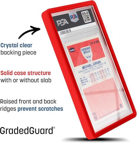 Graded Card Guard Case for Standard BGS Slab Case | Metallic Colors | Matte Finish | Stackable | Made to Fit BGS | Solid TPU and PC Design. (Gold) in Saudi Arabia