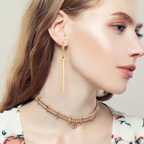 20 PCS Clip on Earring Converters with 30 Silicone Pads, Convert Pierced Earrings to Non Pierced, Silver Gold, Jewelry Making Findings in Saudi Arabia