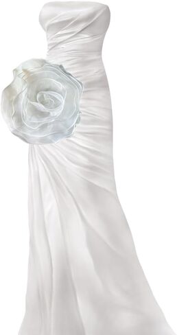 Clothes Appliques Multi-Layer Wedding Dress Chest Flower Clothing Patch Evening Dress 3D Organza Large Flower Patch Sewing in Saudi Arabia