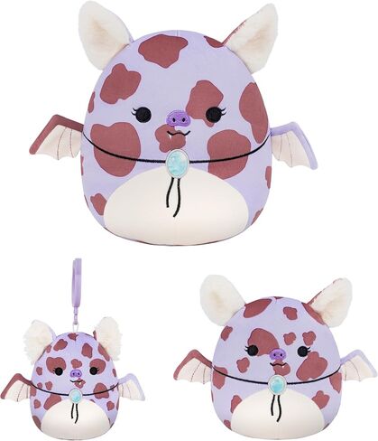Squishmallows Original Jolene The Lavender Spotted Cowgirl Fruit Bat Multisize Combo Pack – Official Jazwares Plush (Amazon Exclusive) in Saudi Arabia