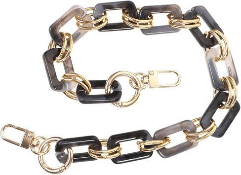 TEHAUX حقيبة يد سلسلة استبدال حزام 18 بوصة الاكريليك حقيبة كتف سلسلة مع أبازيم لإصلاح مقبض المحفظة وترقية النمط in Kuwait