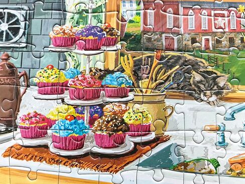 300 Piece Puzzles for Adults Large Piece - Funny Puzzle for Kids Seniors - Licensed by Joseph Burgess - Dog Gone Good Cupcakes - White Elephant Gift Exchange - Gag Gifts in Saudi Arabia