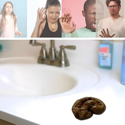 Brown Realistic Fake Poop, Prank Kit for April Fools Halloween, Perfect Hilarious Gag Gift, Novelty Floating Fake Poop Toys Realistic April Fools' Day in Kuwait