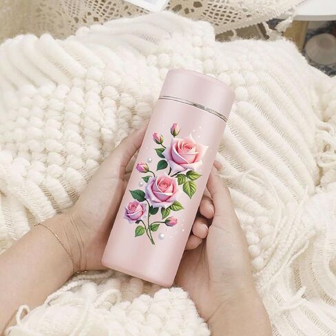 14 Pieces Beautiful Rose Flower UV DTF Transfer Stickers, Waterproof, Scratch Resistant, Self-Adhesive, Suitable for Decorating Ceramic Cups, Glass Cups, Metal Cups, DIY Decoration Various Items in Saudi Arabia