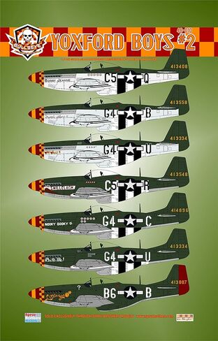 ملصقات BMA48010 1:48 - P-51D Mustang Yoxford Boys #2 [ورقة ملصق زلاجة مائية] in Saudi Arabia