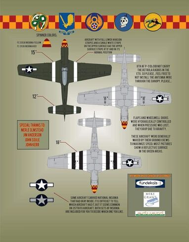 ملصقات BMA48010 1:48 - P-51D Mustang Yoxford Boys #2 [ورقة ملصق زلاجة مائية] in Saudi Arabia
