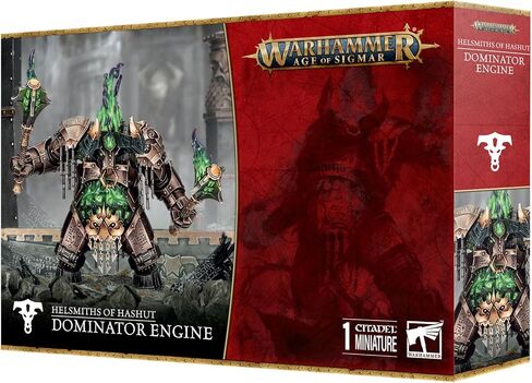 Warhammer Age of Sigmar Dominator Engine – Plastic Daemon-Infused War Machine Miniature Kit, 57 Components, 80mm Round Base – Unpainted in Saudi Arabia