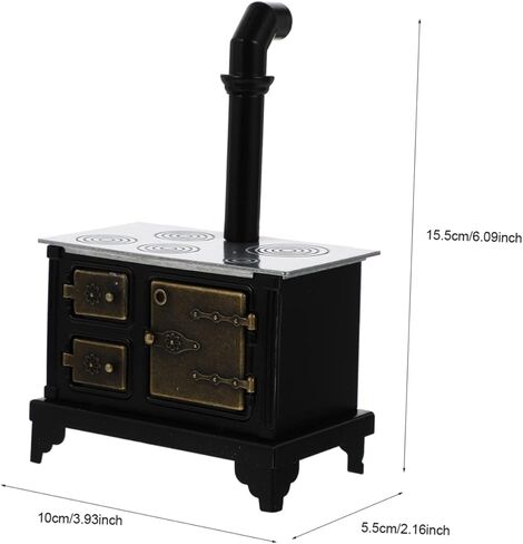 موقد حديد صغير قابل للتحمل بمقياس 1:12 لوازم الطبخ المصغرة مادة حديدية للمنزل المصغر in Kuwait