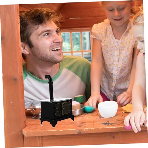 موقد حديد صغير قابل للتحمل بمقياس 1:12 لوازم الطبخ المصغرة مادة حديدية للمنزل المصغر in Kuwait