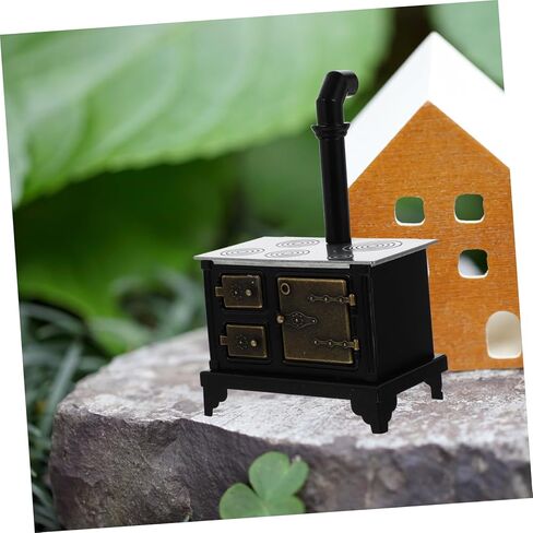 موقد حديد صغير قابل للتحمل بمقياس 1:12 لوازم الطبخ المصغرة مادة حديدية للمنزل المصغر in Kuwait