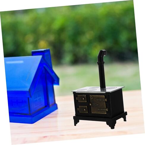 موقد حديد صغير قابل للتحمل بمقياس 1:12 لوازم الطبخ المصغرة مادة حديدية للمنزل المصغر in Kuwait