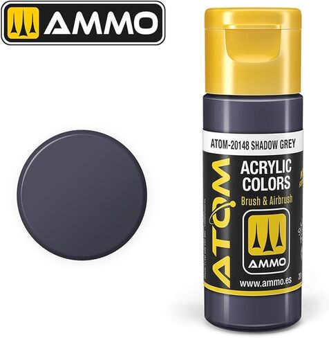 AMMO of Mig Jimenez S.L Atom: Shadow Grey Acrylic Paint 20ml Bottle in Kuwait