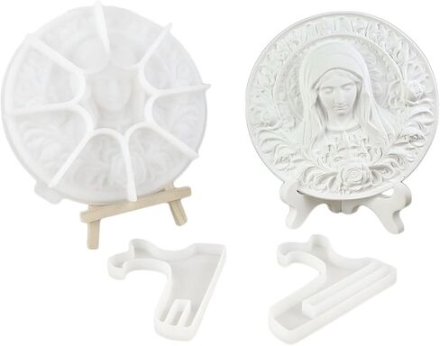 Virgin Mary Resin Molds Religious Silicone Molds for Home Decor, Catholic Gifts in Saudi Arabia