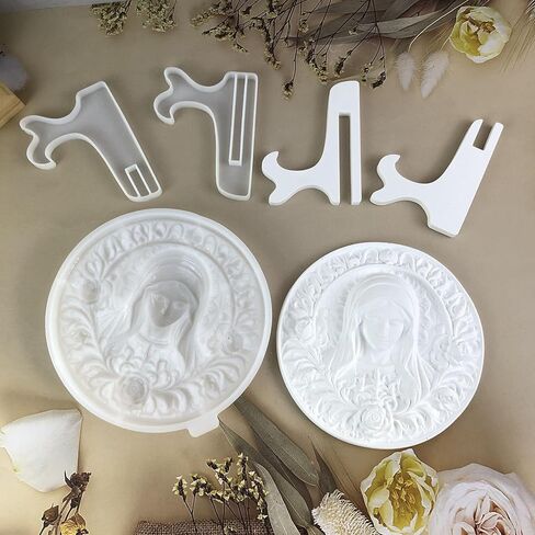 Virgin Mary Resin Molds Religious Silicone Molds for Home Decor, Catholic Gifts in Saudi Arabia