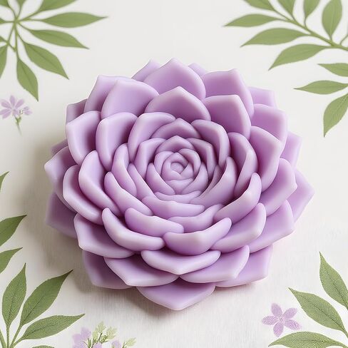 Succulent Mold Succulent Candle Mold Succulents Resin Molds Handmade Succulents Silicone Molds for Candle Making Resin Aromatherapy Gypsum Wax Soap Clay Craft in Saudi Arabia