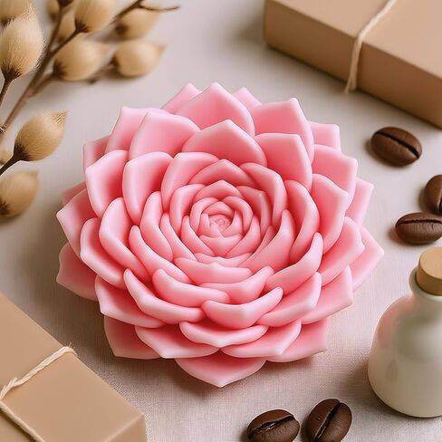 Succulent Mold Succulent Candle Mold Succulents Resin Molds Handmade Succulents Silicone Molds for Candle Making Resin Aromatherapy Gypsum Wax Soap Clay Craft in Saudi Arabia