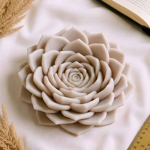 Succulent Mold Succulent Candle Mold Succulents Resin Molds Handmade Succulents Silicone Molds for Candle Making Resin Aromatherapy Gypsum Wax Soap Clay Craft in Saudi Arabia