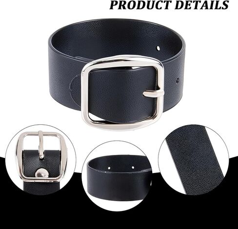 6Pcs 7.2 x 0.7 Inch Adjustable Bicycle Basket Strap Black PU Leather Belt Buckle Extender Adjustable Kilt Skirt Extention Strap with Metal Square Buckle for Coat Jacket Dress Bags DIY Craft in Saudi Arabia
