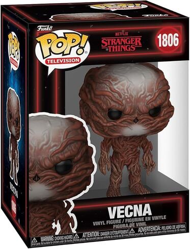POP TV: Stranger Things - Vecna ​​#1806 (الموسم 5) شخصية Funko من الفينيل (مع حافظة حماية صندوقية متوافقة)، 3.75 بوصة in Kuwait