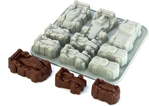 X-Haibei 9-Cavity 3D Car Silicone Mold – for Soap, Crayons, Chocolate, Candles, Plaster & Gelatin (1-2oz per Cell) – Flexible Non-Stick Mold in Saudi Arabia
