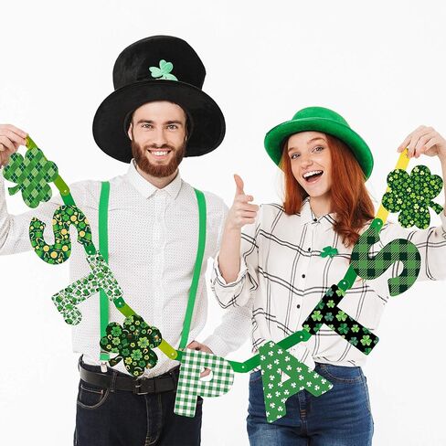 12 Pieces St. Patrick's Day Fabric Squares 20 x 20 Inch Precut Polyester Quilting Fabric Patchwork Green Irish Party Pattern Leprechaun Shamrock for Sewing Crafting DIY Supplies, 12 Designs in Saudi Arabia