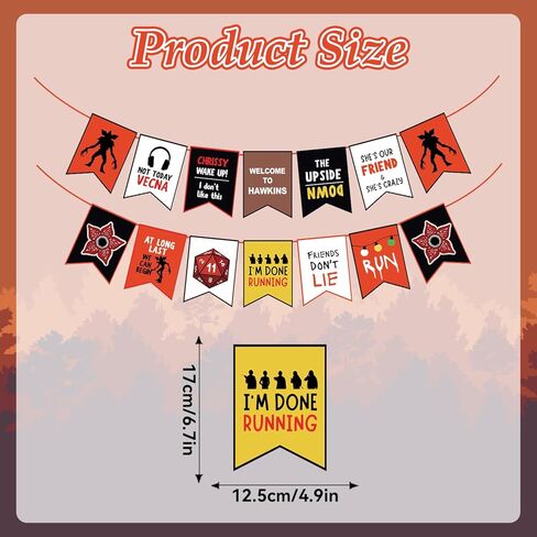 لافتة زينة لحفلات أعياد الميلاد الغريبة، أصدقاء لا تستلقي على النمط المقلوب، لافتة عيد ميلاد لشجرة الحائط، زخارف معلقة للحفلات المخيفة in Kuwait