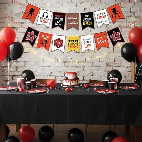 لافتة زينة لحفلات أعياد الميلاد الغريبة، أصدقاء لا تستلقي على النمط المقلوب، لافتة عيد ميلاد لشجرة الحائط، زخارف معلقة للحفلات المخيفة in Kuwait