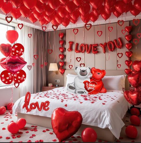 Galentine's Day Bestie Party Decorations with Red Hot Pink Heart Lips GALENTINES Letter Foil Balloons for BFF Girlfriends Valentine's Bachelorette Engagement Photo Booth Backdrop Supplies (Pink) in Saudi Arabia