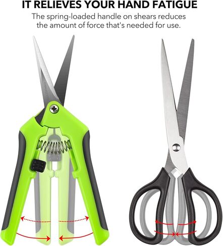 Ergonomic Spring-Action Scissors,Spring-Loaded Craft Shears with Stainless Steel Blades,for Cutting Intricate Details and Tight Patterns for People with Arthritis or Limited Hand Strength in Saudi Arabia