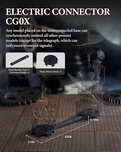 ROKR Electric Connector Mechanical 3D Puzzle Accessory, DIY Power Hub for Mechmix Series, Building Kit Add-on in Saudi Arabia