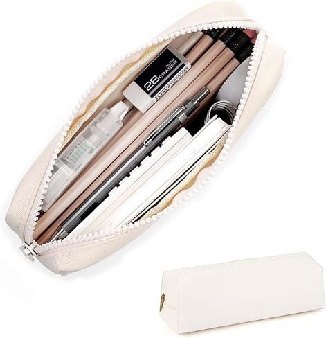 Large capacity pencil case, solid color pencil case, zipper fixed storage bag ﻿ in Saudi Arabia