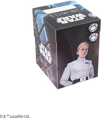 Asmodee Star Wars: صندوق ناعم غير محدود - صندوق متين مطبوع بالألوان الكاملة ومرخص رسميًا، يحمل 60 بطاقة بأكمام مزدوجة، مثالي لـ TCGs وLCGs، تصميم Andor/Dedra Meero in Saudi Arabia