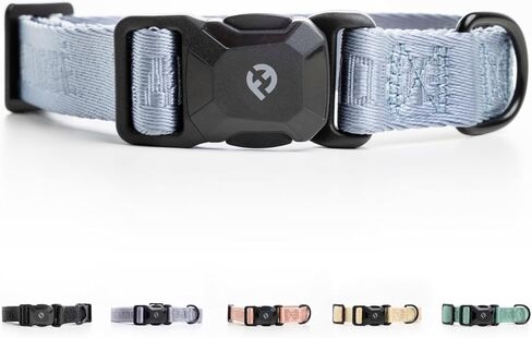 2026 New Edition, Fei & Eve MagEase Dog Collar - Patented Magnetic Buckles | Fur-Safe | Premium 210D Nylon | 450LB Escape-Proof | Adjustable Fit | Medium (Blush) in Saudi Arabia