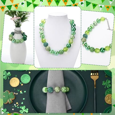 100 جهاز كمبيوتر شخصى 20 ملم عيد القديس باتريك حجر الراين الزاهي الخرز السائبة كريستال شامروك الأخضر الاكريليك مكتنزة جولة حبة لقضاء عطلة DIY الحرفية المفاتيح قلادة سوار صنع المجوهرات in Kuwait