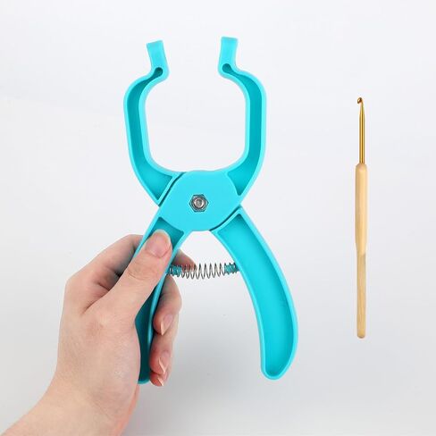 أداة مساعدة لأداة العين الآمنة، أدوات قفل العين الآمنة لكروشيه عيون أميجورومي من أجل 5-30 مم من الكروشيه وعيون الحيوانات المحشوة، مستلزمات صناعة يدوية، مع إبرة كروشيه in Kuwait