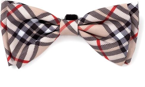 THE WORTHY DOG Pet Bow Tie for Dogs & Cats – Soft Printed Polyester Collar Bow Tie with Touch Fastener, Attaches to Any Collar - It's My Birthday Pattern, Blue, Small in Saudi Arabia
