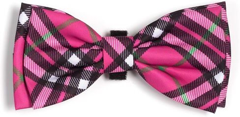 THE WORTHY DOG Pet Bow Tie for Dogs & Cats – Soft Printed Polyester Collar Bow Tie with Touch Fastener, Attaches to Any Collar - It's My Birthday Pattern, Blue, Small in Saudi Arabia